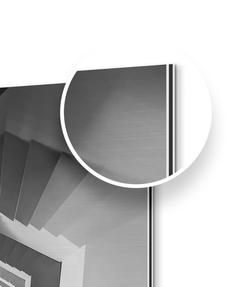 Close-up of a metallic surface with a reflective quality